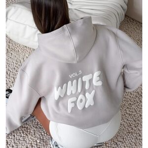 🤍White Fox🤍 Boutique Cream Hoodie